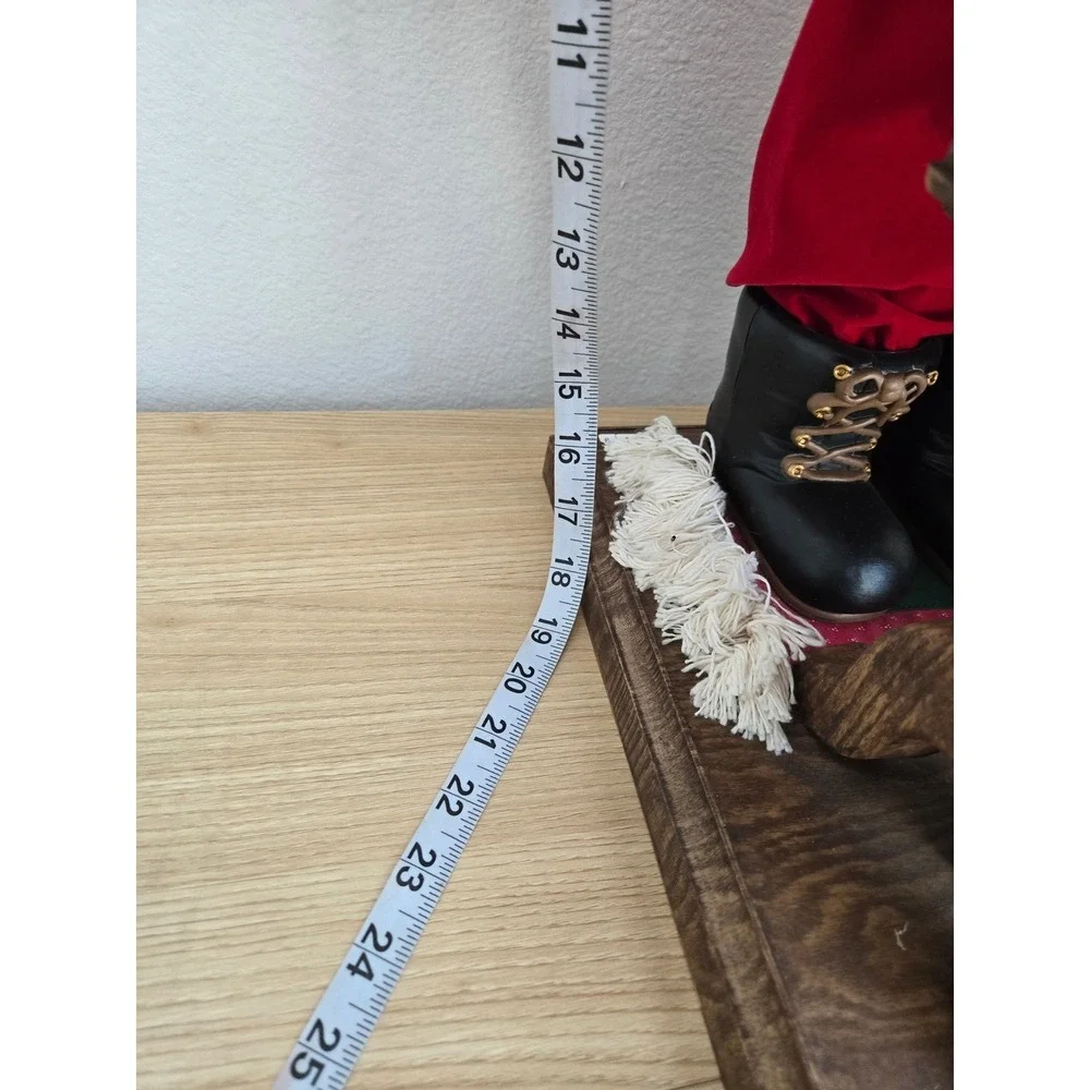 Holiday Animatronic Santa's Workshop Motion Figure Christmas Decor Rocking Horse
